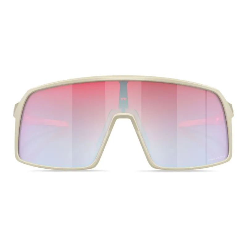 Oakley Acetate Irregular Shape Sunglasses Men's Beige-1