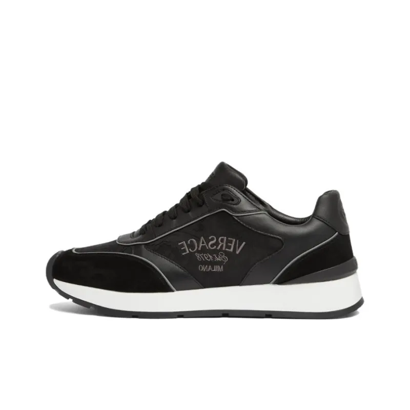 VERSACE Logo-embroidered Panelled Sneakers-0