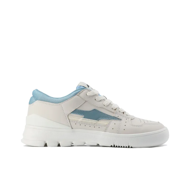 AVIA 825R Series Anti Slip Wear Resistant Low Top Skateboard Shoes Women's White Blue-1