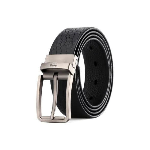 JEEP SPIRIT Trendy New Arrival Casual For Middle Youth Leather Belts Men's Width: 3.5cm