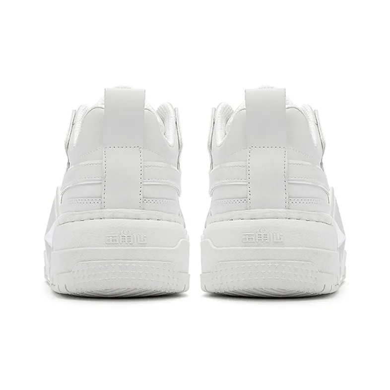 PENTAGONAL HEART Stepping Star Dream Series Skateboard Shoes Unisex Low Top Curtain White/White Gold-3