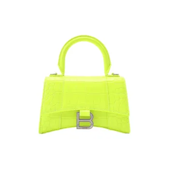 Balenciaga Hourglass Natural Leather Hourglass Bag Shoulder Bag Crossbody Bag Handbag Extra Small Women's Light Green