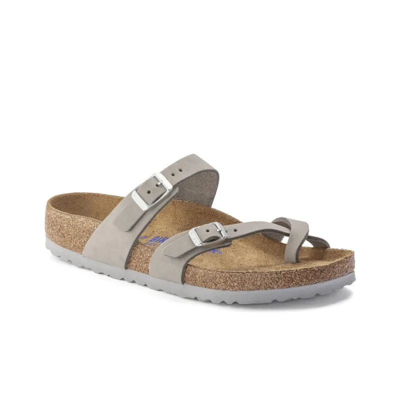 Birkenstock Slide Slippers Women's Dove Gray Narrow Fit-1