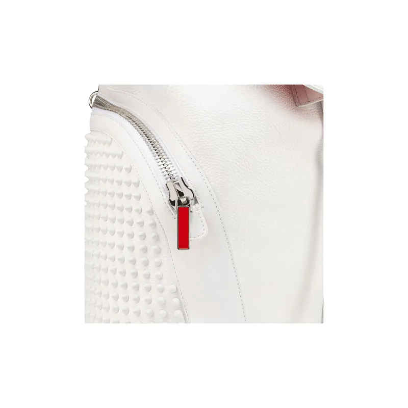 CL LUBOTING Calfskin Handbag Shoulder Bag Crossbody Bag Backpack Men's White-6