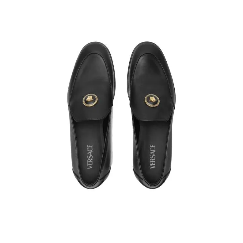VERSACE Medusa Loafers Men's Black-4