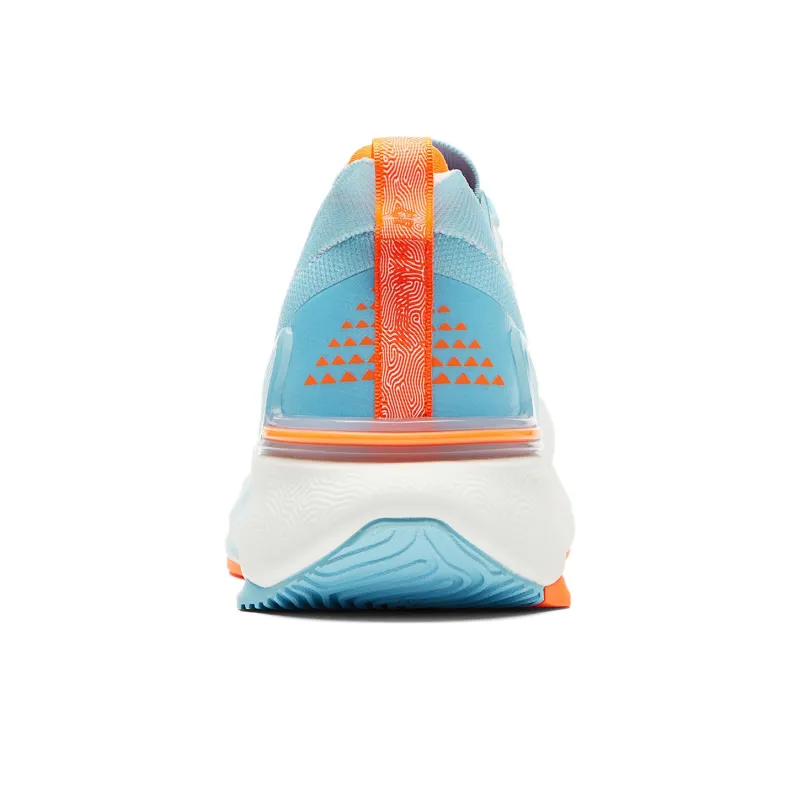 PEAK State Pole 6.0 Abrasion Resistant Breathable Low Top Training Running Shoes Men's All White Chrysanthemum Blue-4
