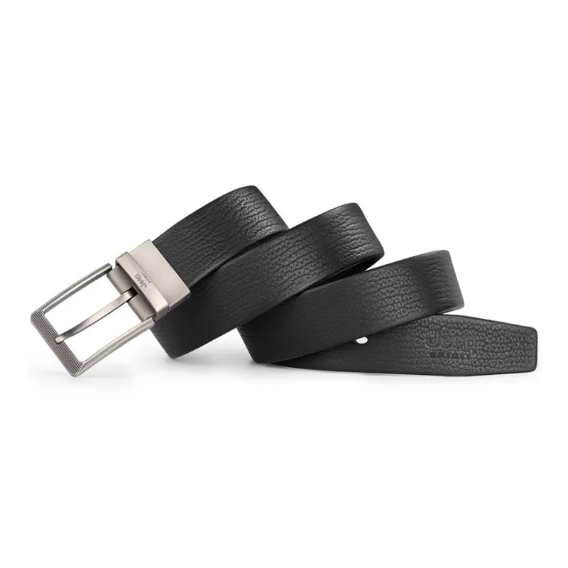 JEEP SPIRIT Genuine Leather Pin Buckle Authentic Casual Leather Leather Belts Men's-2