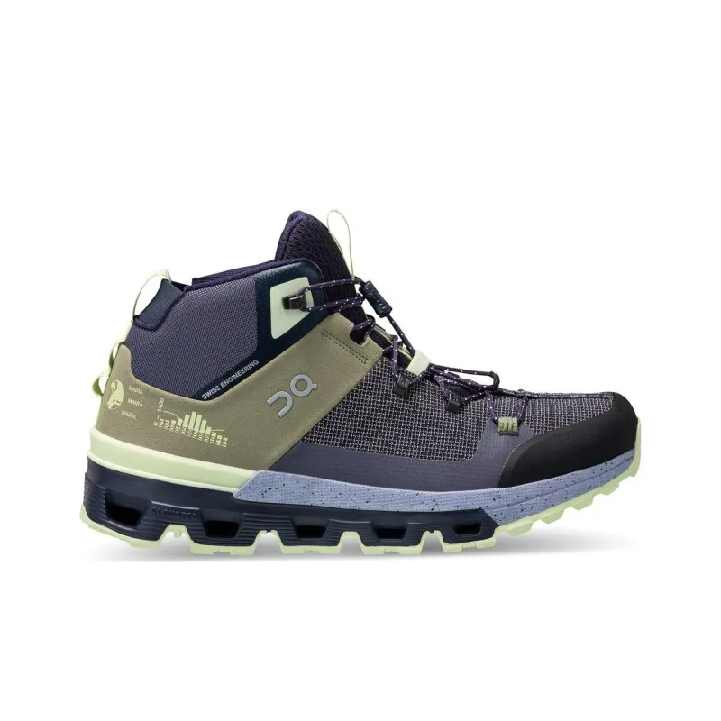 On Cloudtra Cushioning Wear Resistant Low Top Running Shoes Women's Beige Blue-1