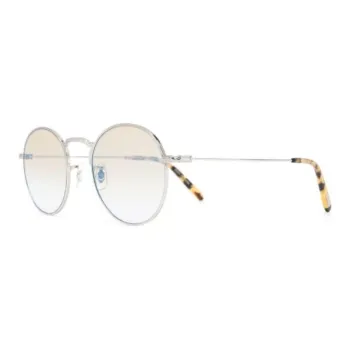Oliver Peoples Acetate Round Sunglasses Men's Silver