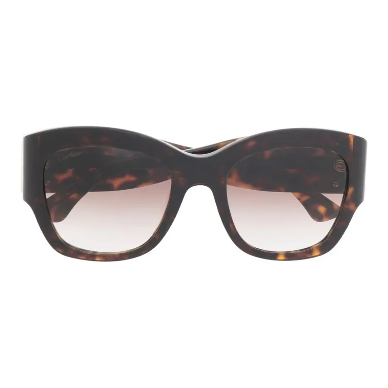 CARTIER Eyewear Logo-arm Detail Sunglasses-1