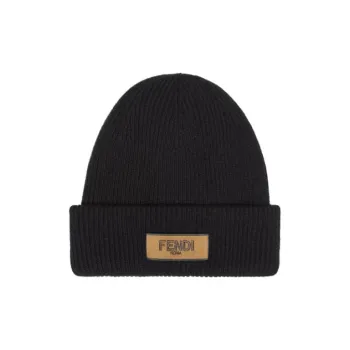 FENDI Logo Patch Beanie