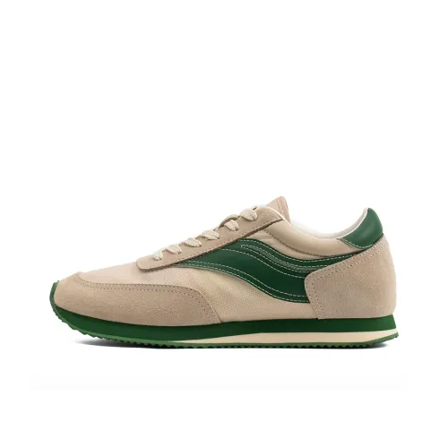 MADEN Casual Shoes Men Low-Top Green/Beige White