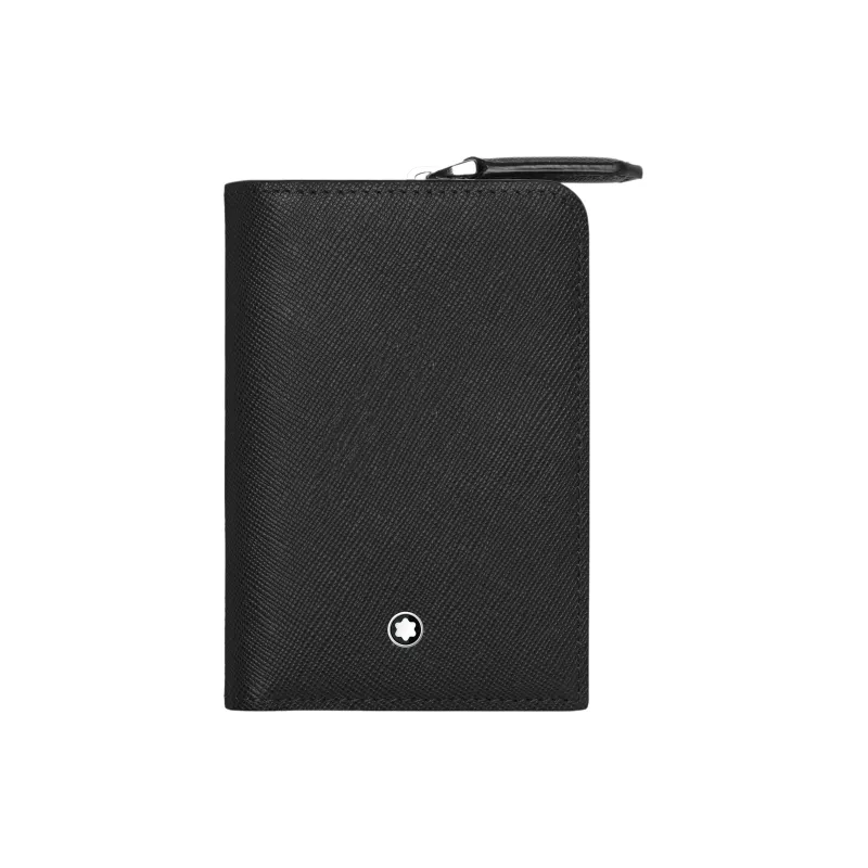 MONTBLANC Leather Wallet Unisex Black-4