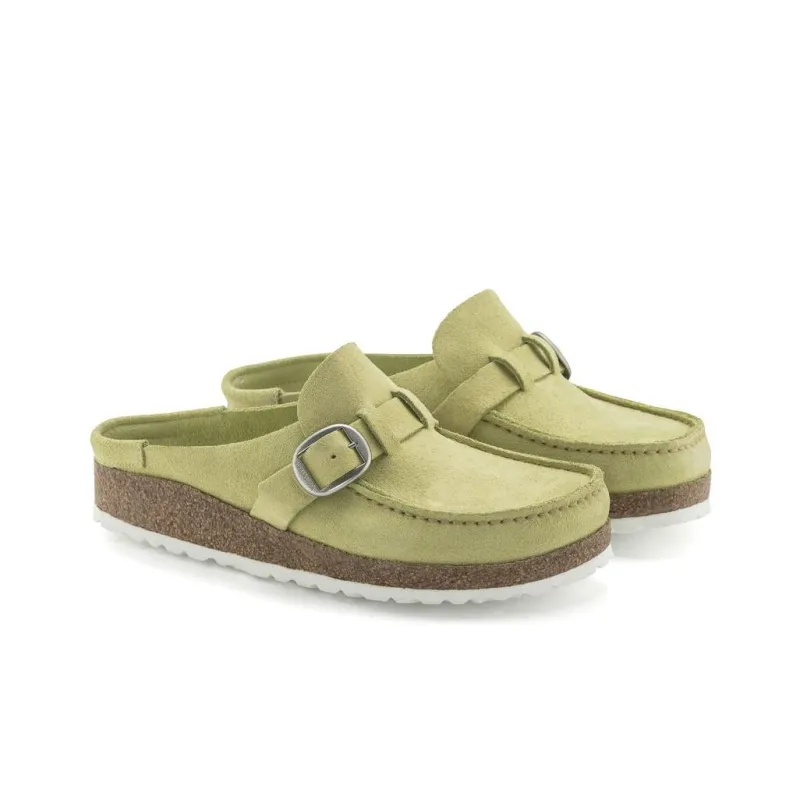 Birkenstock Buckley Wrap-toe Slippers Women's Yellow Green Narrow Fit-2