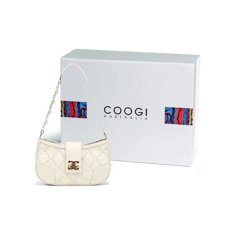 COOGI Split Cow Leather Zippers Women's Ecru/Sun Dried Pink-5