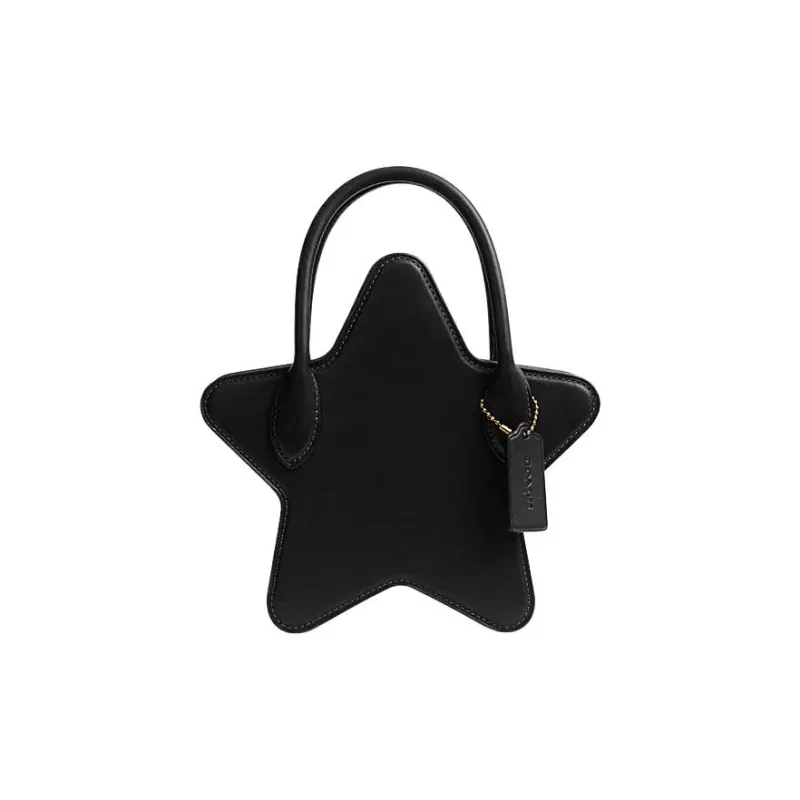 COACH Cow Leather Shoulder Bag, Crossbody Bag, Handbag Mini Women's Black-0