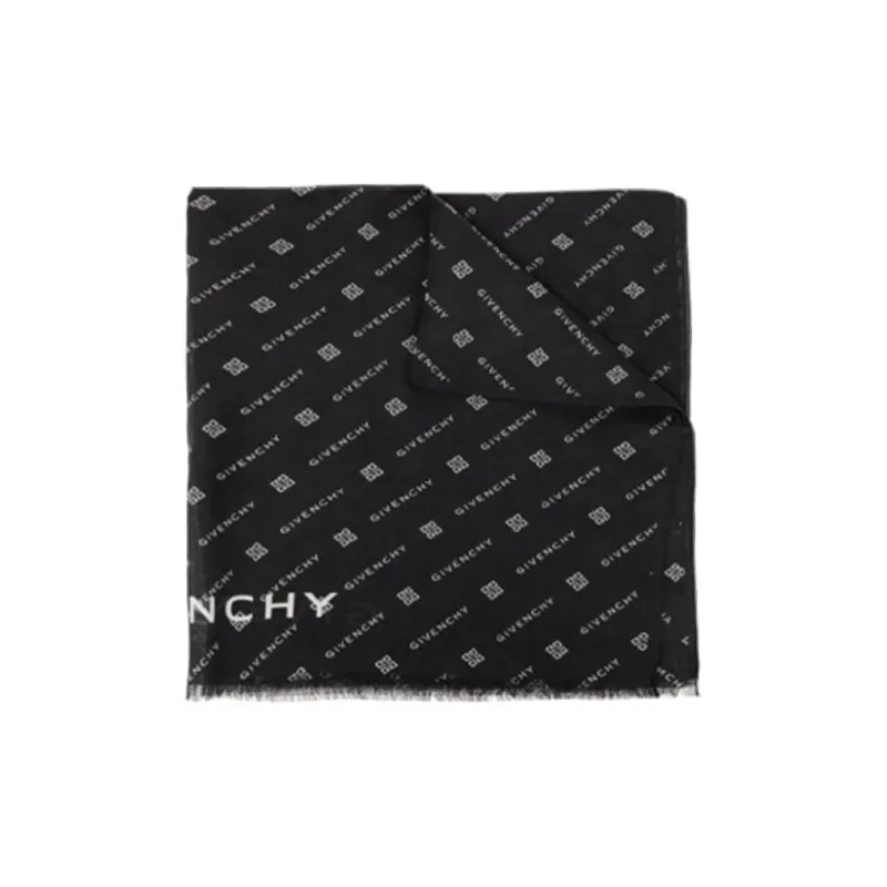 Givenchy Signature 4G-jacquard Fringed Scarf-0