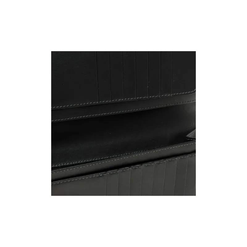 Burberry TPU Thermoplastic Polyurethane Fiber Blended Cotton Wallet Men's Gray & Black-3