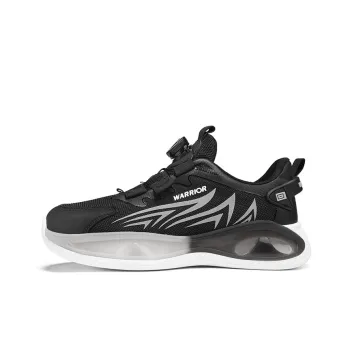 Warrior Abrasion Resistant Low Top Chunky Sneakers Men's Black Gray