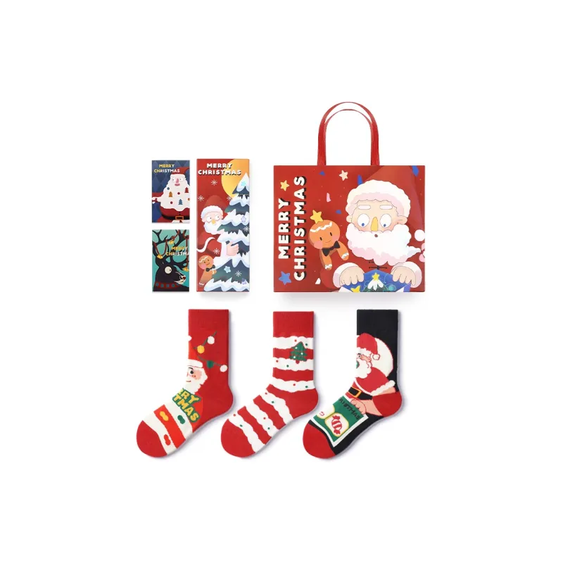 Primeet Mid Calf Socks Box 3 Pack Unisex-5