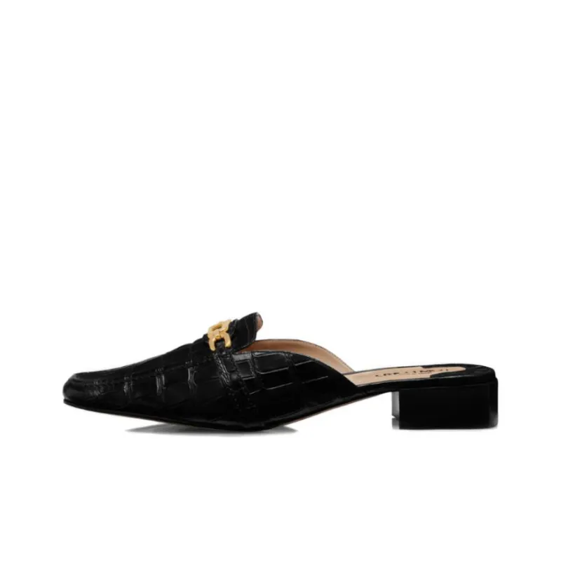 TOM FORD Whitney Crocodile-embossed Leather Mules-0