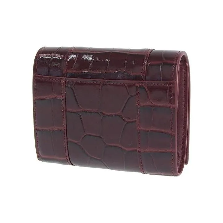 Balenciaga Leather Wallet Mini Women's Red-2