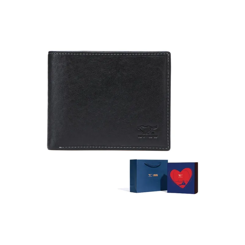 SEPTWOLVES Top Grain Cow Leather Wallet Regular Men's Black-11