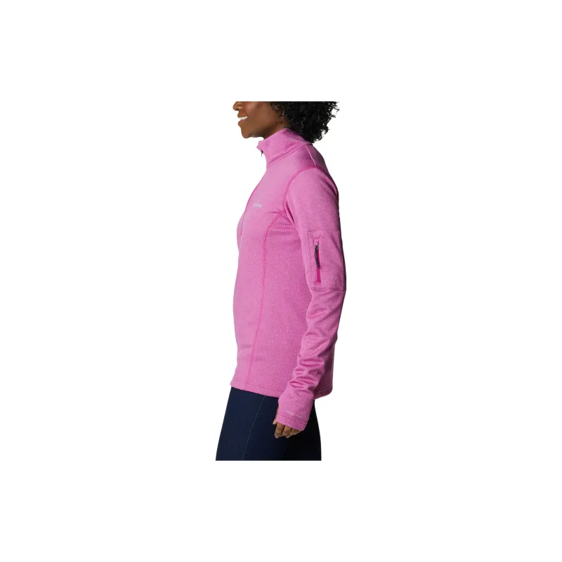 Columbia Park View™ Half Zip Fleece Sweatshirt Women's Pink Purple-2