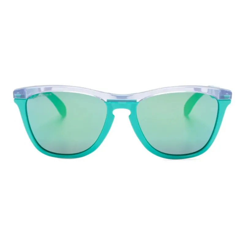 Oakley Acetate Rectangular Sunglasses Men's Green-1