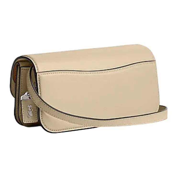 COACH IDOL Cow Leather Portable Crossbody Bag Shoulder Bag Women's Ivory-1