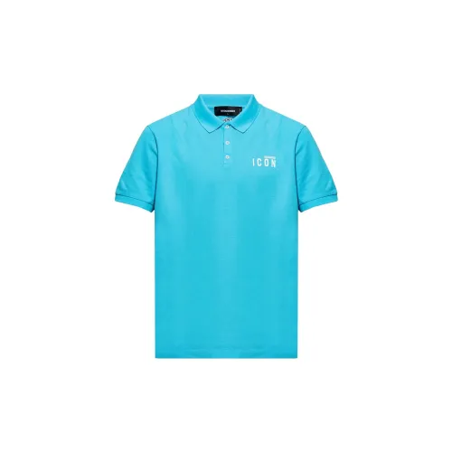 DSQUARED 2 Polo Shirts Men Blue