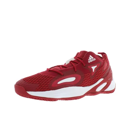 Adidas Exhibit A Basketball Shoes Men Low-Top Red