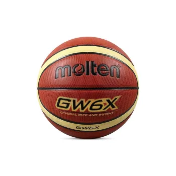 Molten Basketball Brown Yellow Number Six Training Unisex