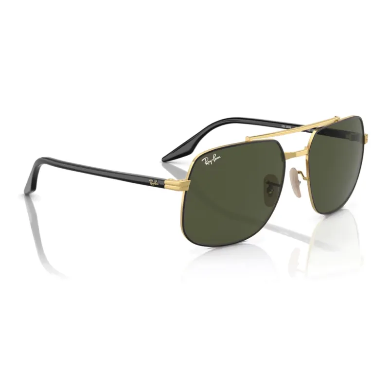 RayBan Irregular Shape Sunglasses Men's Black-4