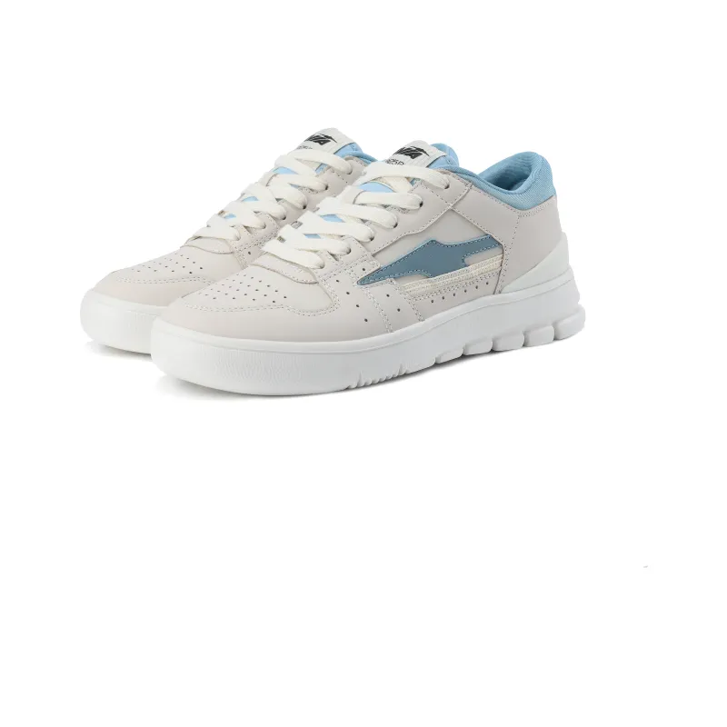 AVIA 825R Series Anti Slip Wear Resistant Low Top Skateboard Shoes Women's White Blue-3