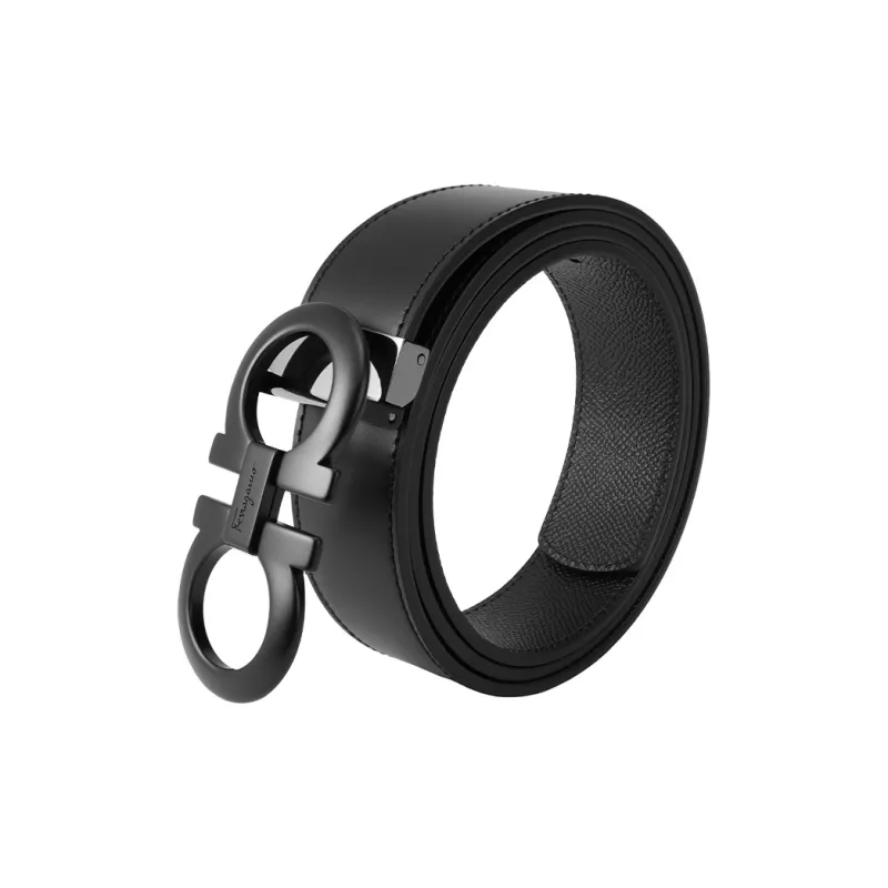 Ferragamo Gancini Leather Belts Men-4