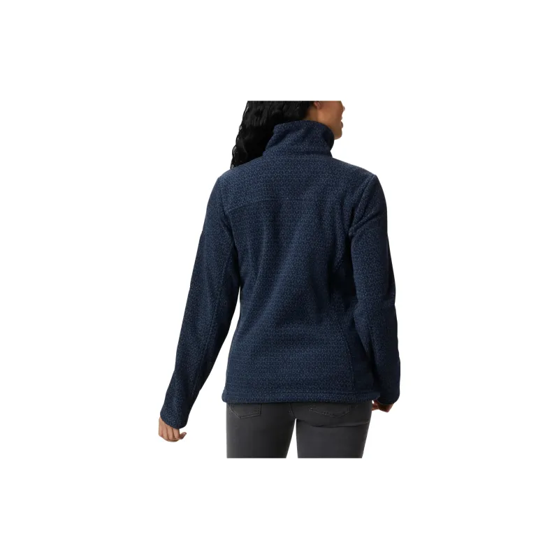 Columbia Fast Trek™ Printed Fleece Jacket Jacket Women's Blue-1