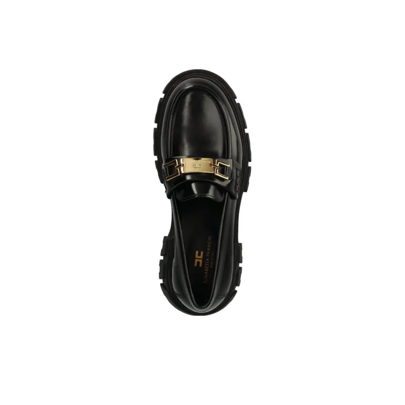 Elisabetta Franchi Loafers 6cm Women's Black-3