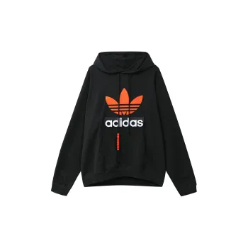 Adidas Originals BIG TREFOIL HOODIE Sweatshirt Men's Black