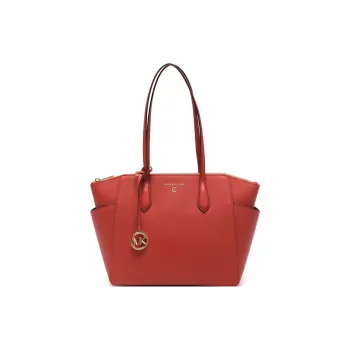 MICHAEL KORS MARILYN Calfskin Tote Bag Shopping Bag Shoulder Bag Handbag Women's Clay Orange