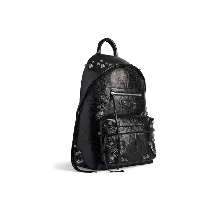 Balenciaga Le Cagole Arena Lambskin Backpack Men's Black-1