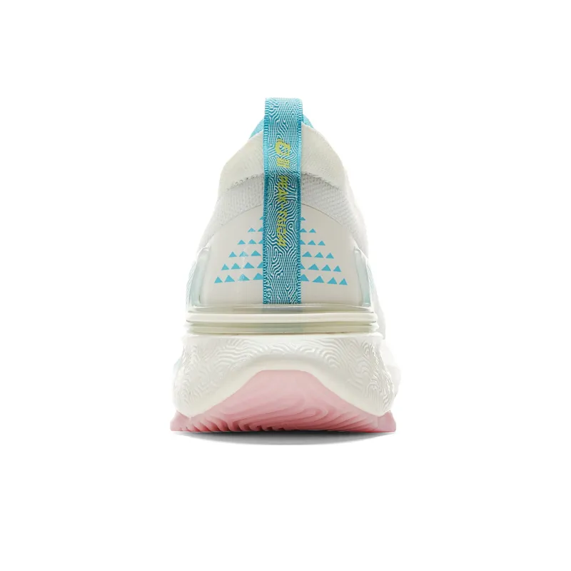 PEAK State Pole 6.0 Cushioning And Breathable Low Top Training Running Shoes Men's Ecru Ice Blue-4