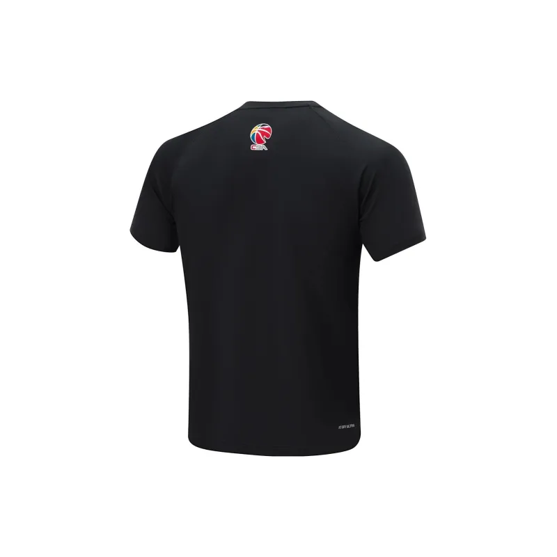 LiNing CBA Collection Professional Basketball Collection Basketball Jerseys Men's Black-1