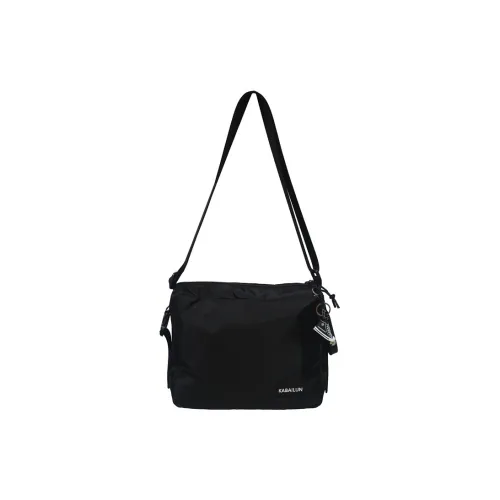 OUZIHUANG Oxford Shoulder Bag, Crossbody Bag Large Size Unisex Black