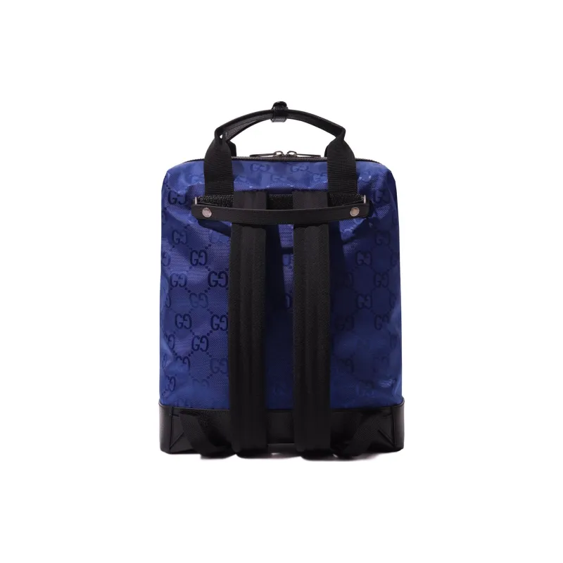 GUCCI Leather Portable Backpack Men's Blue-2