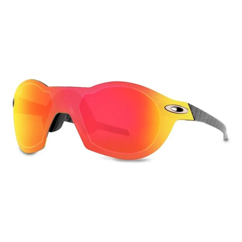Oakley Nylon Irregular Shape Sunglasses Men's Gray-0