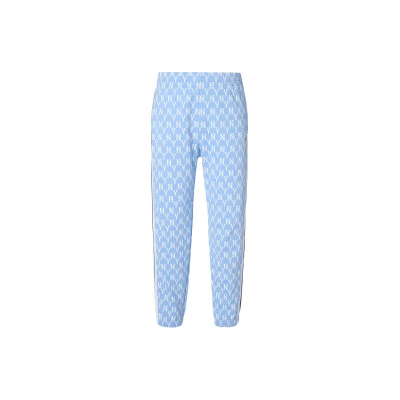 MLB New York Yankees Knitted Sweatpants Unisex Sky Blue-1