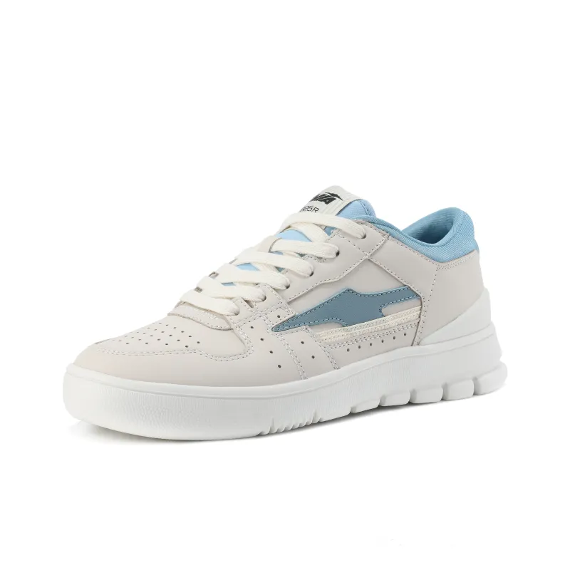 AVIA 825R Series Anti Slip Wear Resistant Low Top Skateboard Shoes Women's White Blue-2