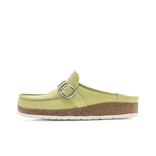 Birkenstock Buckley Wrap-toe Slippers Women's Yellow Green Narrow Fit