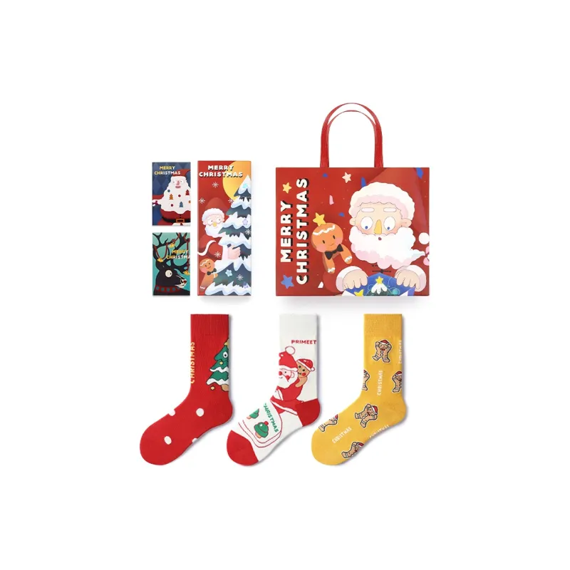 Primeet Mid Calf Socks Box 3 Pack Unisex-10